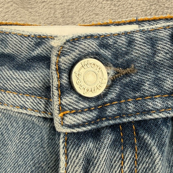 Won Hundred Kiri Wash 4 Denim Jeans Light Wash Wide Leg Made in Italy W28 L34 - Picture 10 of 16